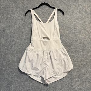 Free People Movement Romper Women Size Small Beige Tennis Skort One Piece Runsie